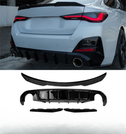 💕 BODYKIT BMW SERIE 4 G26 NERO  LUCIDO 💕