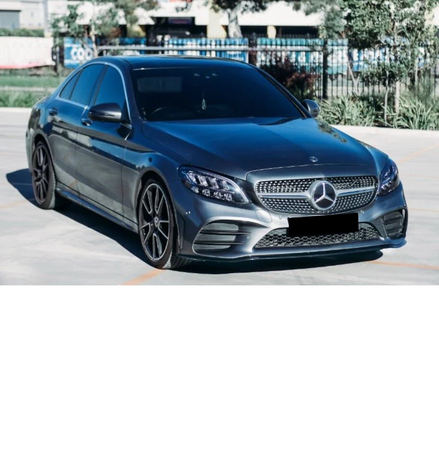 💕SPLITTER  MERCEDES CLASSE C W205  NERO LUCIDO 💕