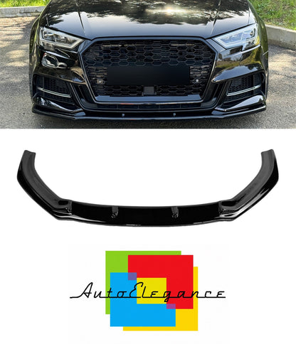 💕 SPLITTER   AUDI S3 BERLINA 8V FACELIFT   NERO LUCIDO   💕