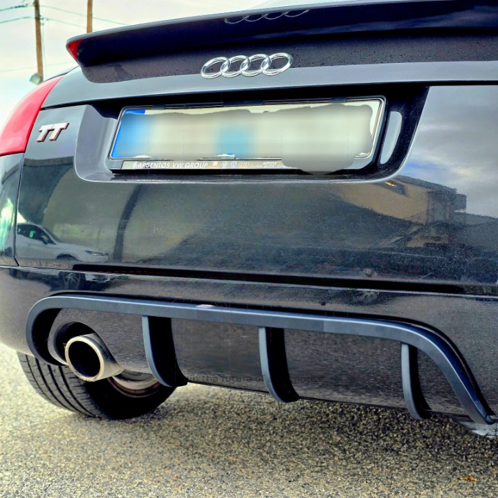 💫ART.5431 Diffusore posteriore Audi TT 8N – Scarico Singolo o Doppio💫