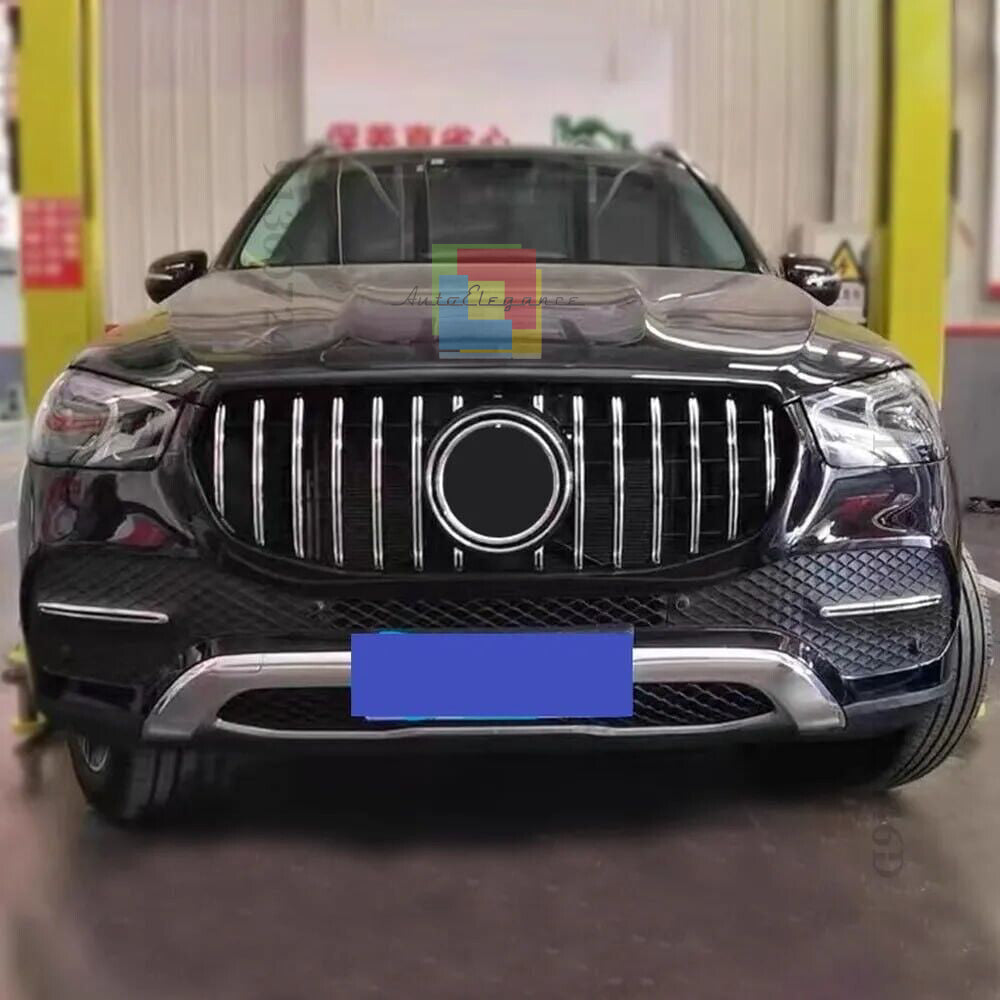 GRIGLIA ADATTA PER MERCEDES-BENZ GLE W167 2019+ STANDARD LOOK GT CROMATA