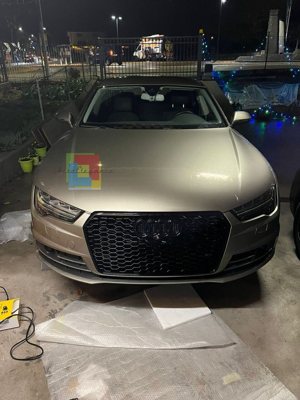 GRIGLIA ADATTA PER AUDI A7 4G 2015-2018 LOOK RS7 NERA DESIGN SPORTIVO