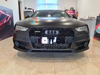 GRIGLIA ADATTA PER AUDI A7 4G 2015-2018 LOOK RS7 NERA DESIGN SPORTIVO