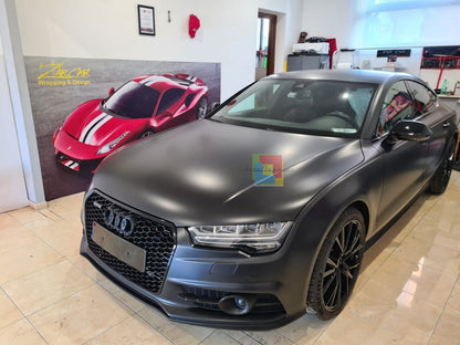 GRIGLIA ADATTA PER AUDI A7 4G 2015-2018 LOOK RS7 NERA DESIGN SPORTIVO