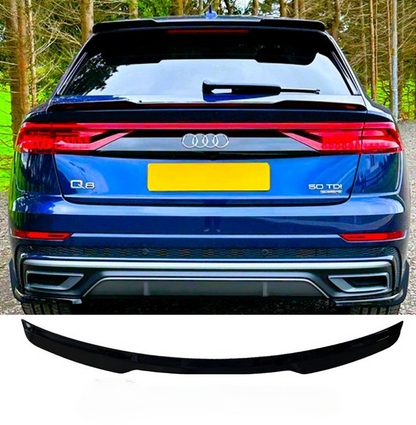✨GLOSSY BLACK REAR SPOILER SUITABLE FOR AUDI Q8 SQ8 SUV 2018+⏩