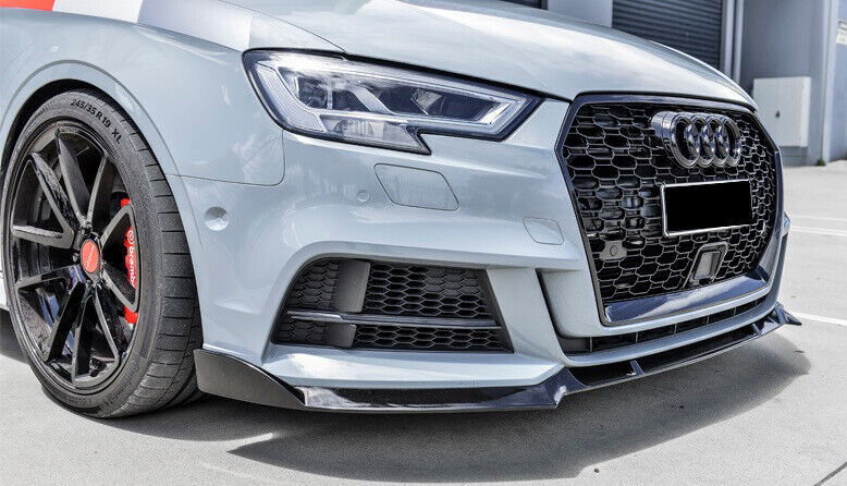 💎GRIGLIA PER AUDI A3 8V 2017-2020 NIDO D'APE TOTAL BLACK RS3 FORO ACC RADAR💎