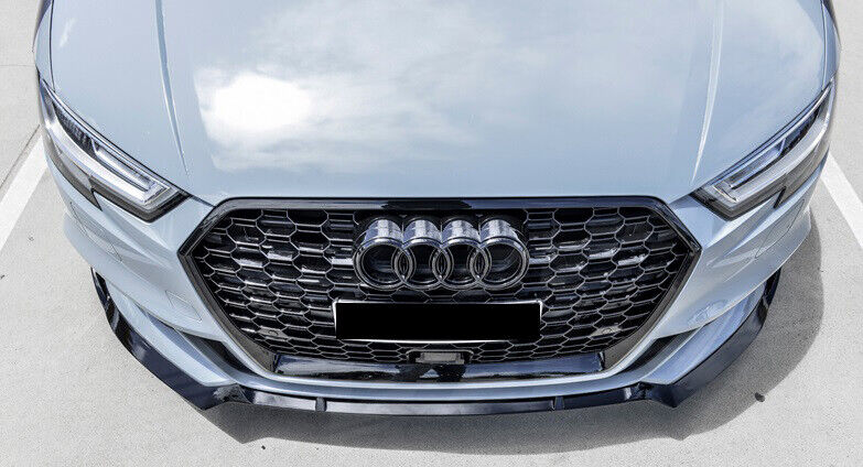 💎GRIGLIA PER AUDI A3 8V 2017-2020 NIDO D'APE TOTAL BLACK RS3 FORO ACC RADAR💎