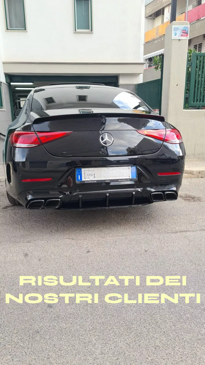 DIFFUSER SUITABLE FOR MERCEDES CLS C257 2018+ AMG LOOK CLS63s GLOSSY BLACK