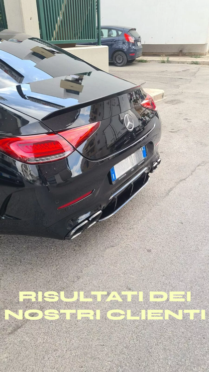 DIFFUSER SUITABLE FOR MERCEDES CLS C257 2018+ AMG LOOK CLS63s GLOSSY BLACK