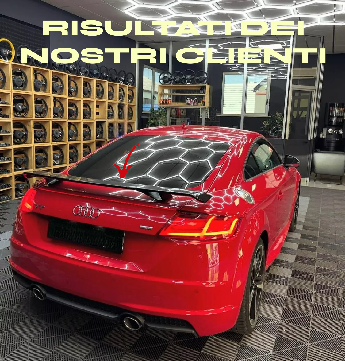 💎SPOILER POSTERIORE ADATTO PER AUDI TT 8J COUPE ROADSTER  LOOK TTS TTRS💎