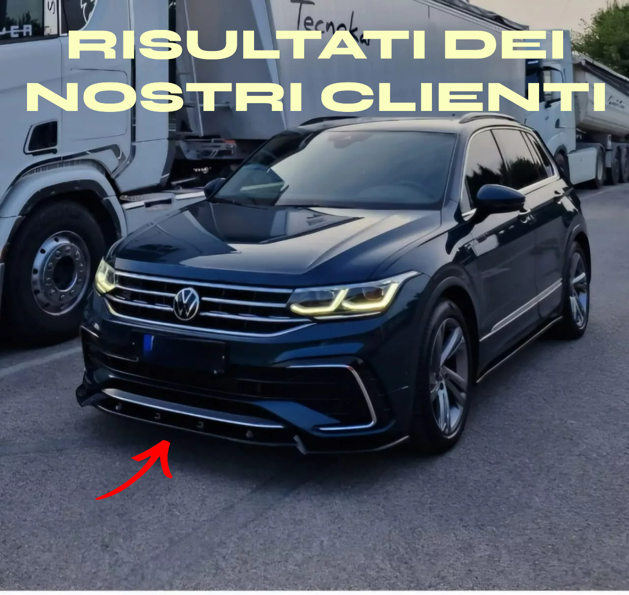 💎Splitter suitable for VW Volkswagen Tiguan MK2 R-Line 2015-2020💎