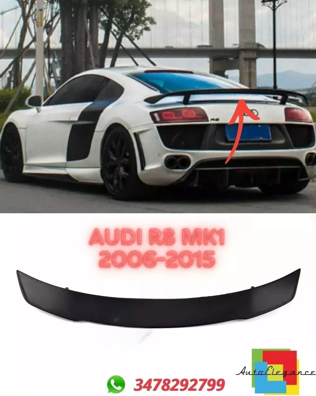 ✨SPOILER SUITABLE FOR Audi R8 MK1 2006-2015 ✨