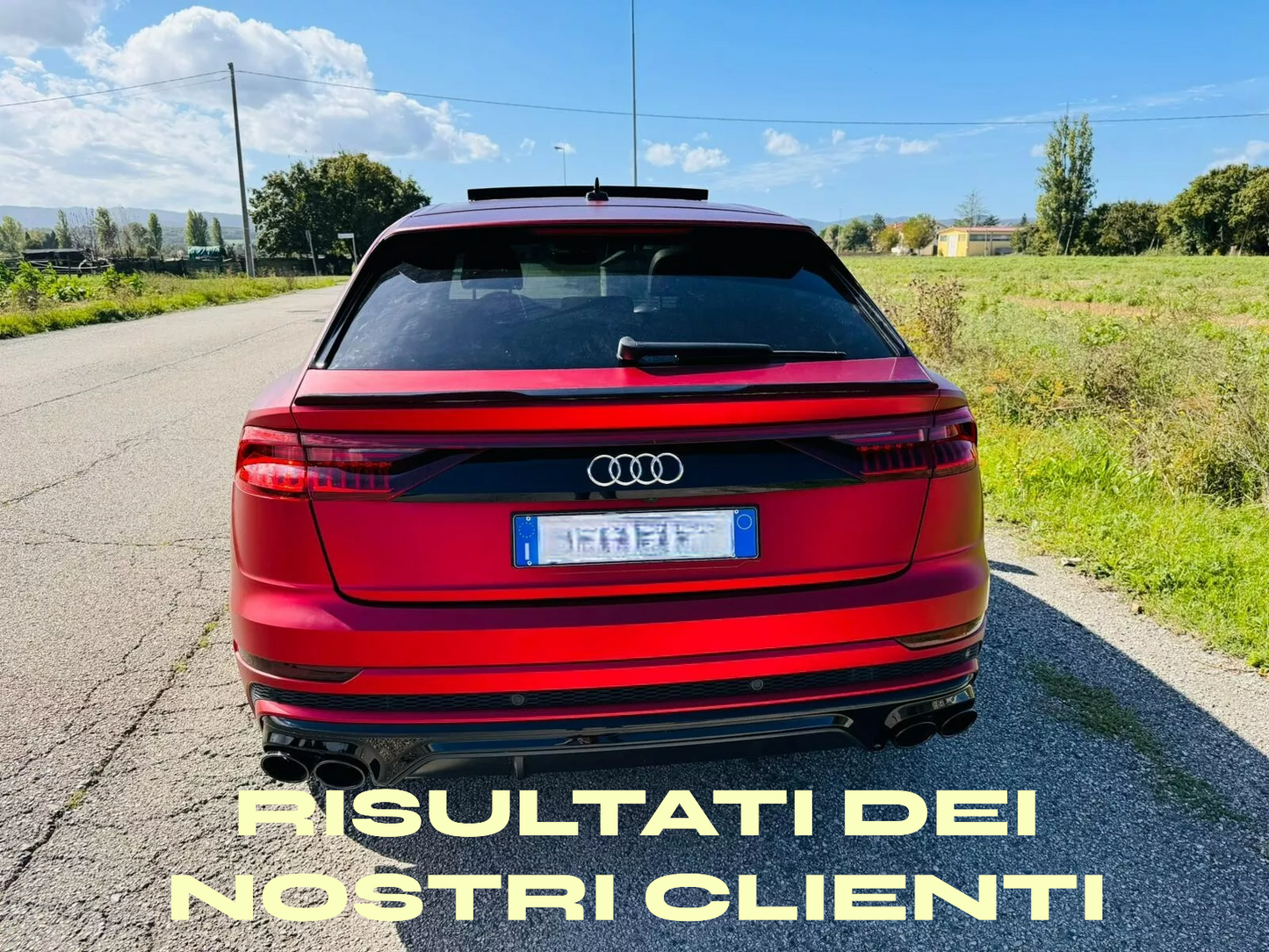 TRUNK SPOILER SUITABLE FOR Q8 2018+ GLOSSY BLACK