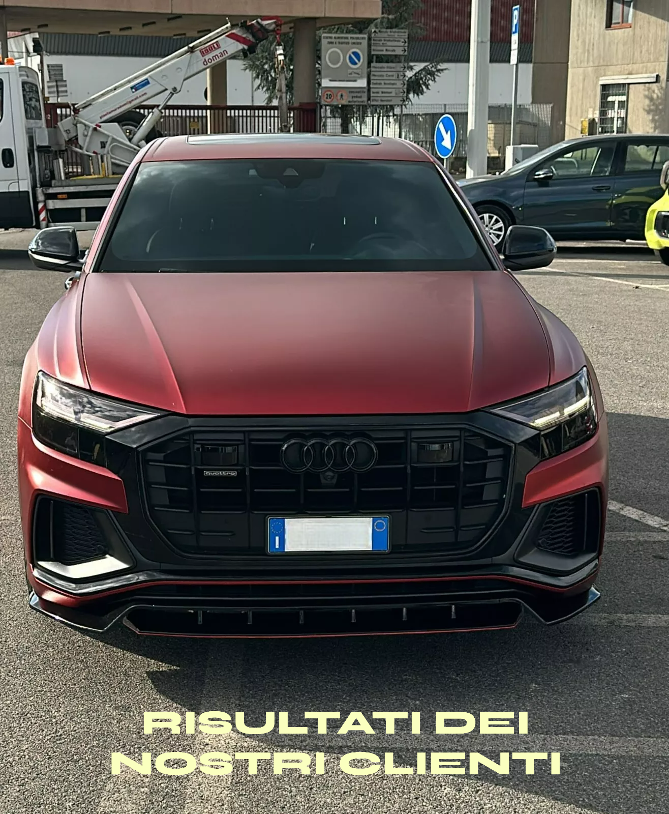 ✨GLOSSY BLACK SPLITTER suitable for audi Q8 2018-2024 S-line SQ8 ✨