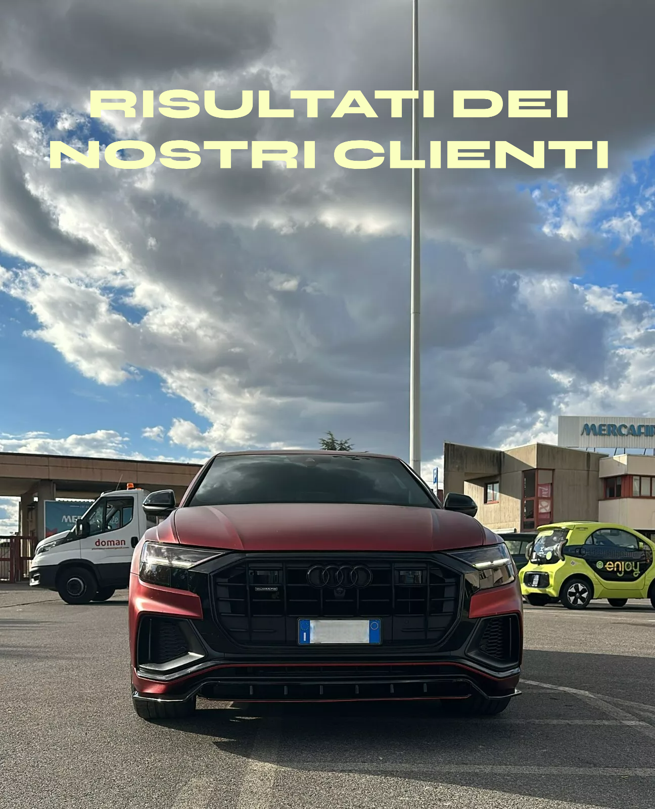 ✨GLOSSY BLACK SPLITTER suitable for audi Q8 2018-2024 S-line SQ8 ✨