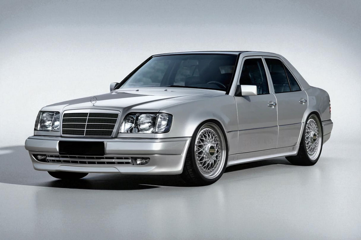 💫 Paraurti Anteriore Stile AMG per Mercedes W124 – Inclusi Fendinebbia 💫