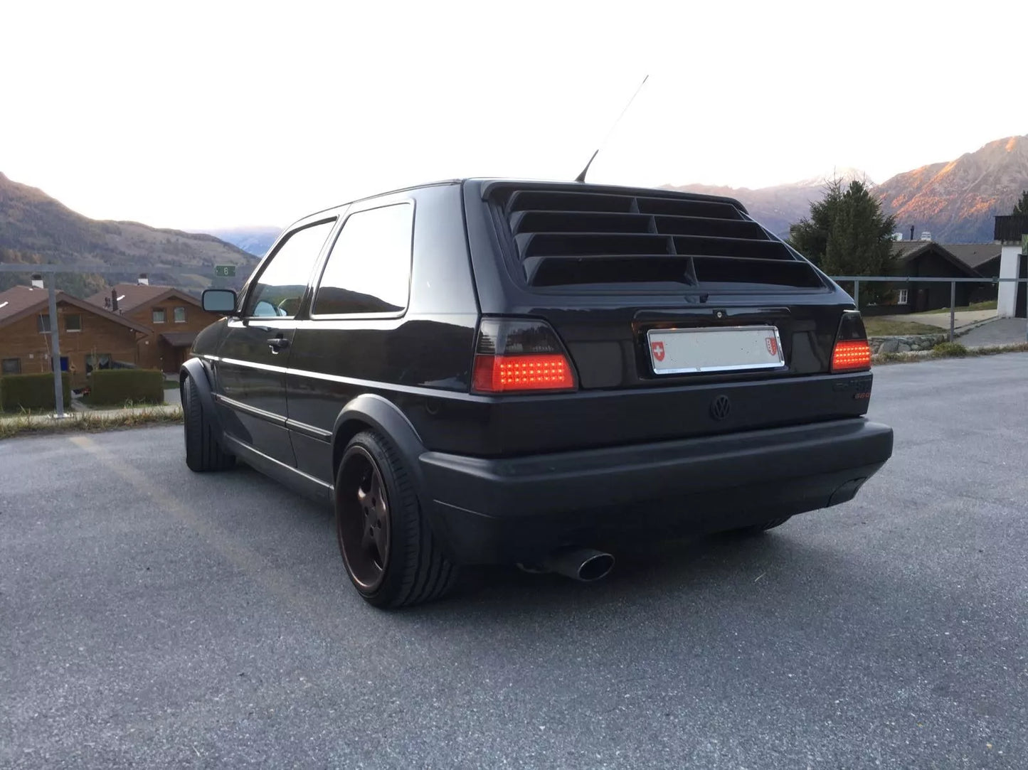 💫Veneziana Lunotto Posteriore per VW Golf 2 (1983–1992) –Window Louver in ABS💫