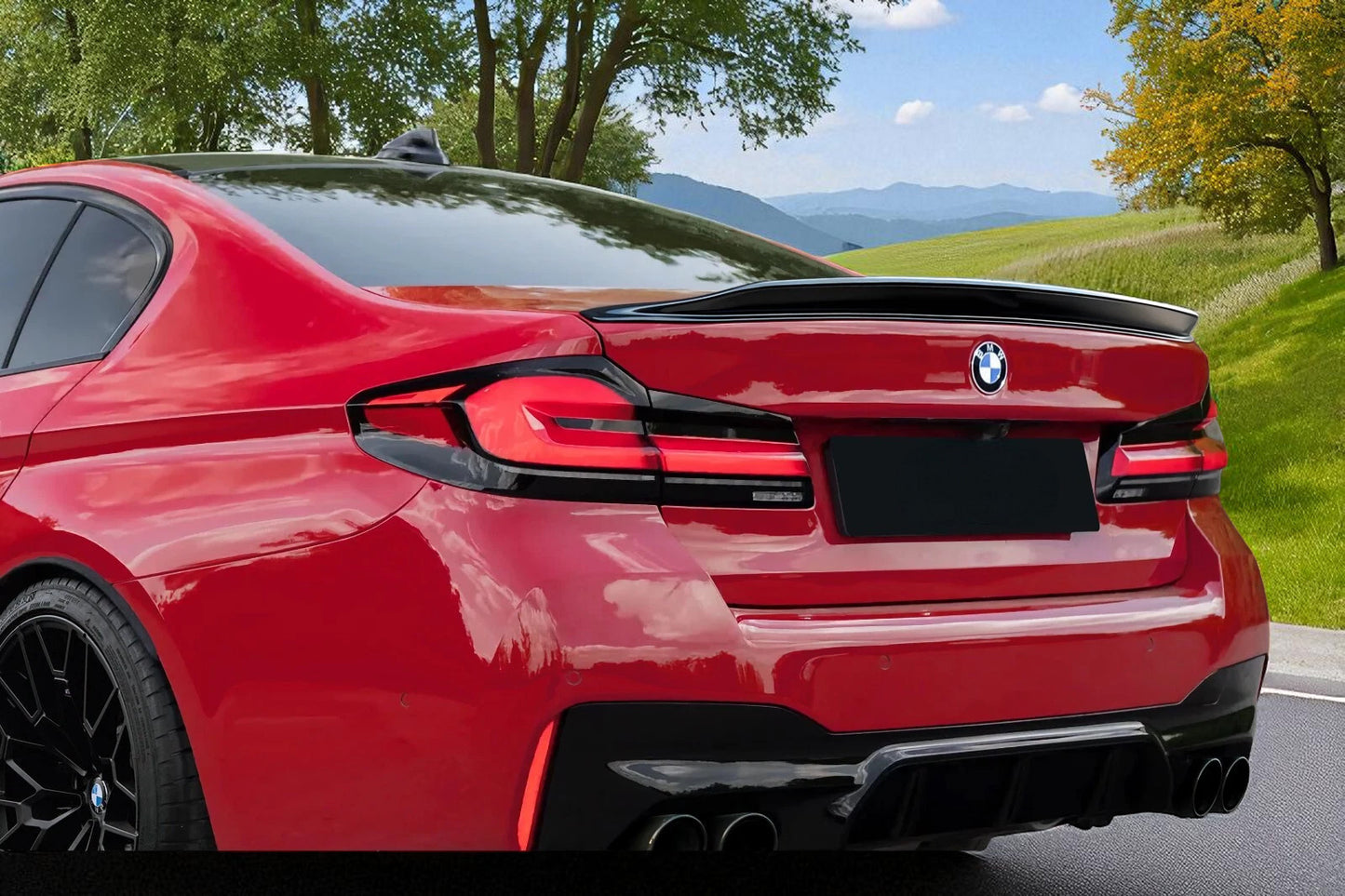 💫 Spoiler Posteriore / Ala Bagagliaio in ABS Nero per BMW Serie 5 G30 – 💫