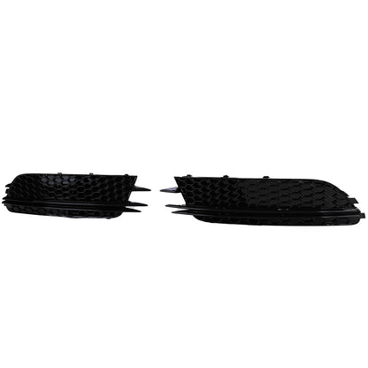 💫 Cornici Griglia Paraurti Honeycomb Nero Lucido per Audi A6 C7 (2011–2014) 💫