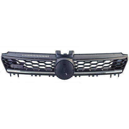 💫Griglia a Nido d'Ape Nera con Striscia Cromata per VW Golf 7 GTD 2012–2017💫