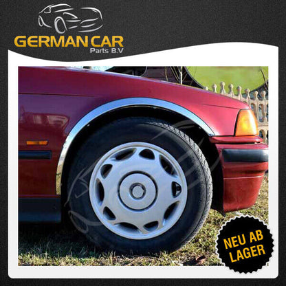 STAINLESS STEEL CHROME wheel arch protection tread BMW E36 3 Series Compact 