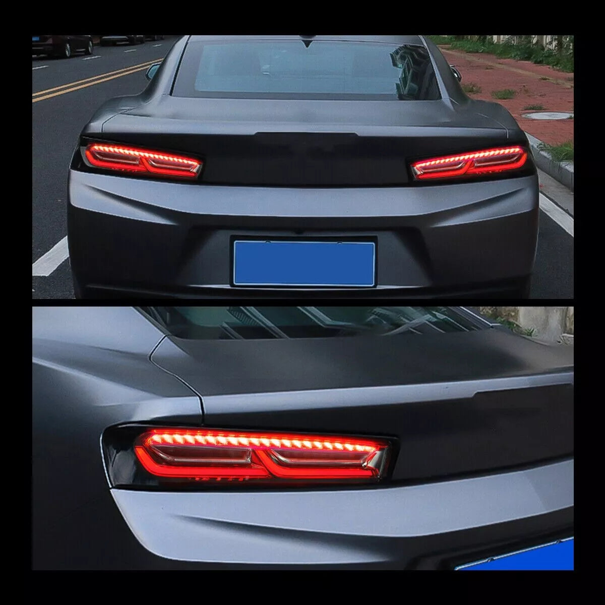 ⭐ART.2897 Fanali Posteriori a LED DRL Bianco/Fumé –Chevrolet Camaro (2016–2018 ⭐