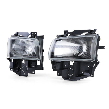Pair of H4 Black Smoke Headlights for VW Bus T4 Caravelle Multivan 96-03 