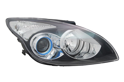 Headlight Set for Hyundai i30 FD H1 / H7 2009 - 2011 Black LWR 
