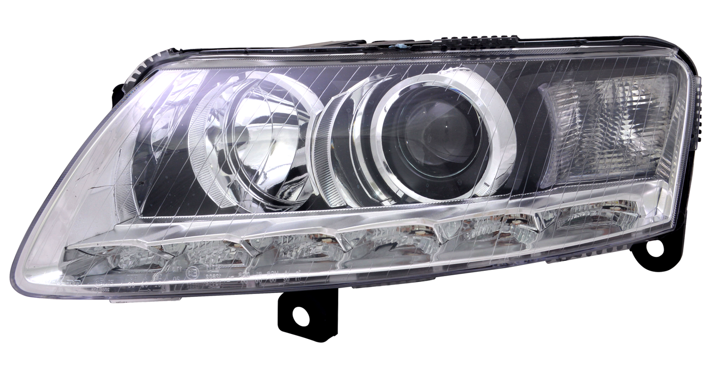 Left Front Headlight for Audi A6 4F 2008-2011 Xenon D3S LED + LWR Actuator 