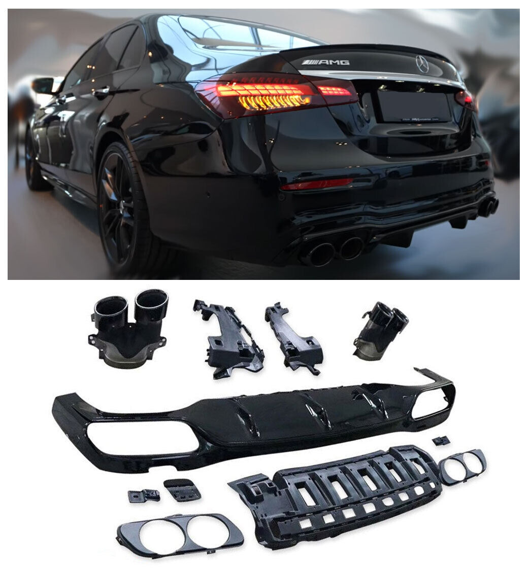 Suitable for Mercedes W213 E-Class rear spoiler diffuser 