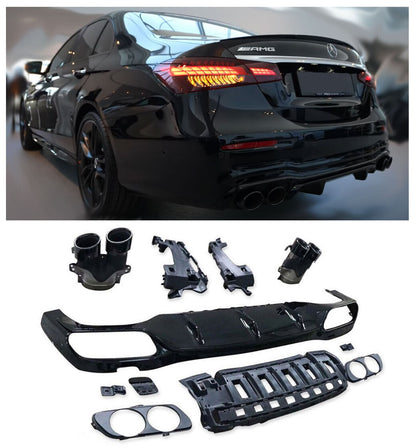 Suitable for Mercedes W213 E-Class rear spoiler diffuser 