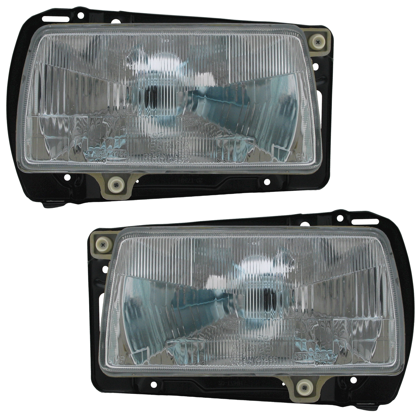 Headlight set for VW Jetta II 19E 1984-1992 H4 Halogen Diffuser 