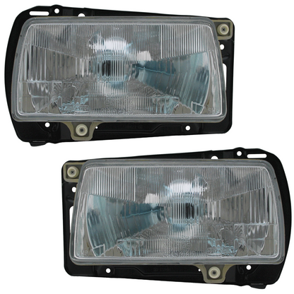 Headlight set for VW Jetta II 19E 1984-1992 H4 Halogen Diffuser 