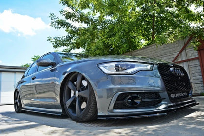 💕Sotto  Minigonne  adatto  per   Audi A6 C7 S Line nero lucido 💕