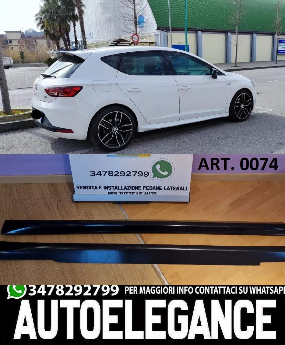 0074 SEAT LEON 5F 5 PORTE MINIGONNE LATERALI SPORTIVE SOTTO PORTA