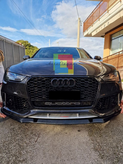 Splitter adatto per Audi S7 / A7 S-Line C7 FL 2014-2017 Front Splitter