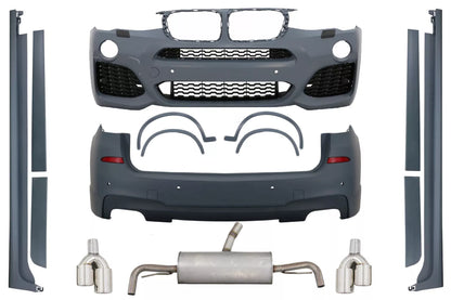 😍Body Kit for BMW X3 F25 LCI 14-17 M-Look Grilles Side Skirts Wheel Arches😍