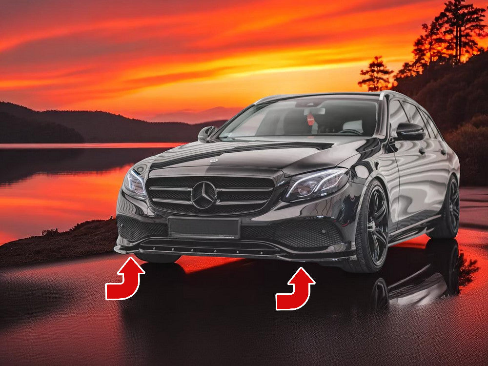 🔥Splitter Anteriore Nero Lucido in ABS per Mercedes Classe E W213🔥