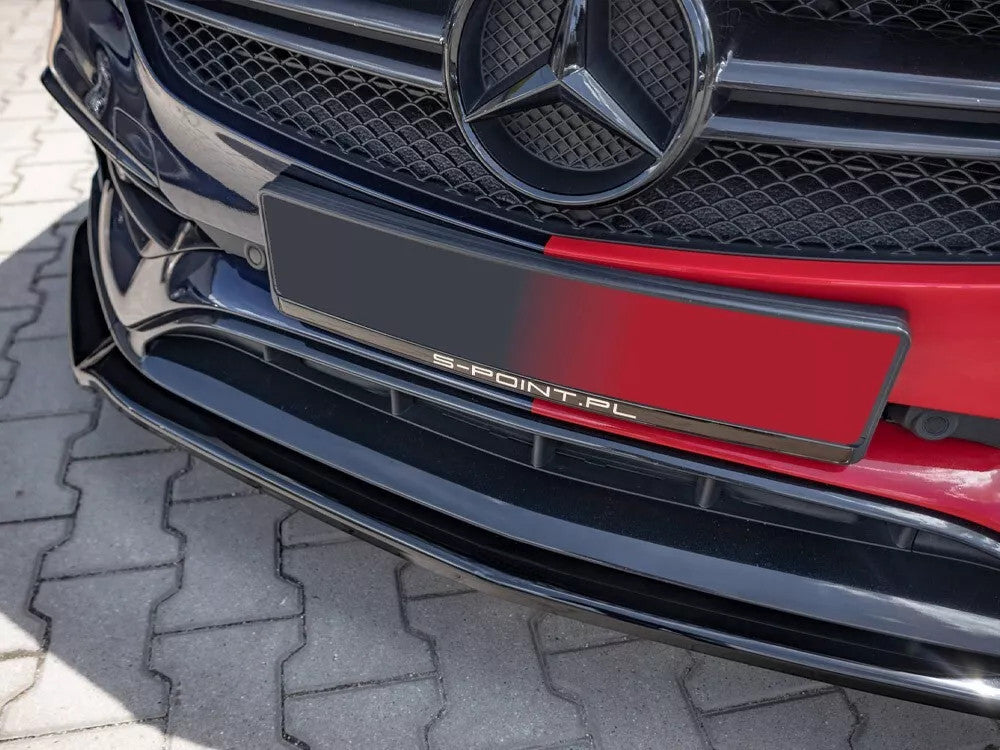 🔥Splitter Anteriore V2 in ABS Nero Lucido per Mercedes A45 AMG W176  🔥