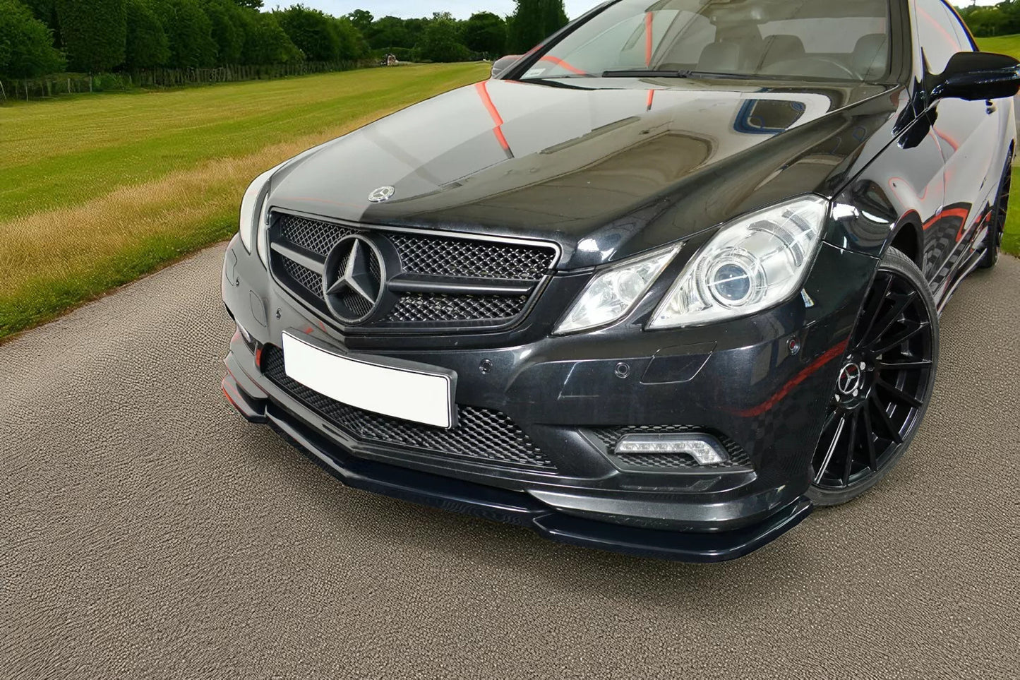 🔥Splitter Anteriore Nero Lucido in ABS per Mercedes Classe E Coupé W207 AMG🔥