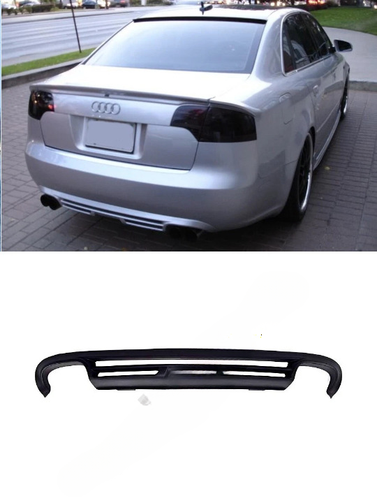 🔥Diffusore Posteriore per Audi A4 B7 (2004–2008) Tuning Sportivo per Paraurti🔥