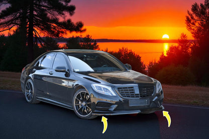 🔥Splitter Anteriore V1 in ABS per Mercedes Classe S AMG-Line W222🔥
