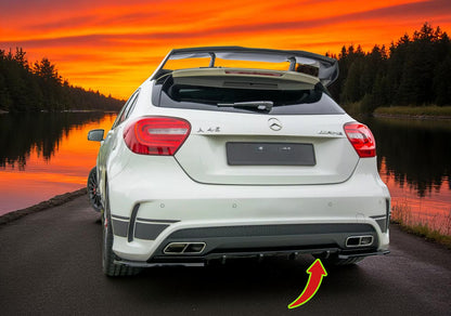 🔥Valvola Posteriore / Cover Estetica in ABS Nero Lucido per Mercedes A45 AMG 🔥