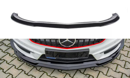 🔥Splitter Anteriore Nero Lucido in ABS per Mercedes A45 AMG W176🔥