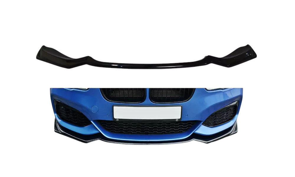 🔥Splitter Anteriore V2 Nero Lucido in ABS per BMW Serie 1 F20/F21 M-Power FL 🔥