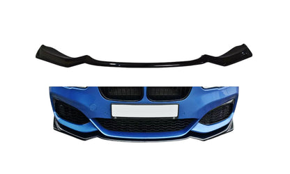 🔥Splitter Anteriore V2 Nero Lucido in ABS per BMW Serie 1 F20/F21 M-Power FL 🔥