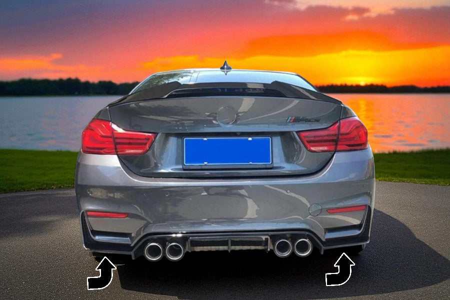 🔥Diffusore Posteriore in ABS Nero Lucido per BMW M3 F80 / M4 F82 (2013–2019) 🔥
