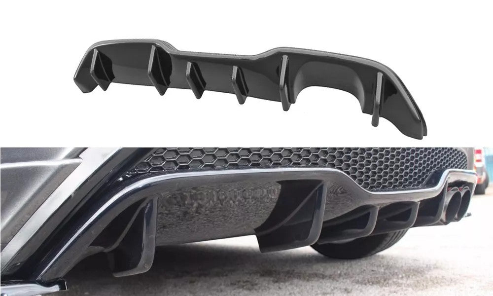 🔥Diffusore Posteriore Nero Lucido per Ford Fiesta Mk7 ST 🔥