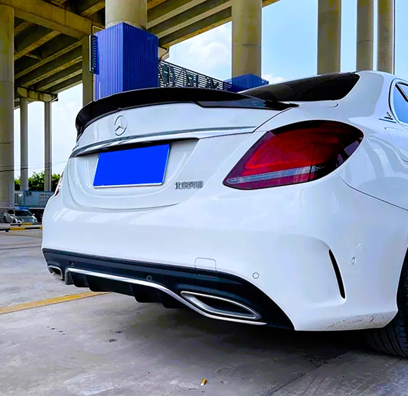 💯KIT Gloss Black Spoiler Suitable For Mercedes C-Class W205💯 