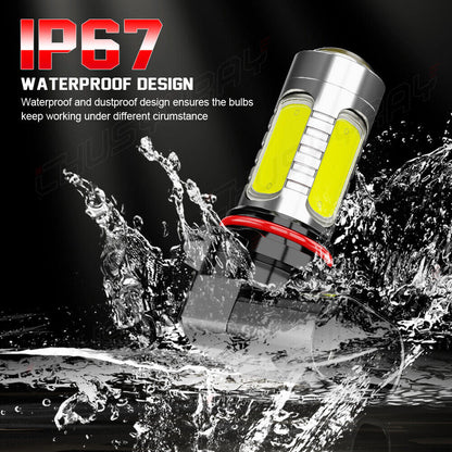 For Kia Soul 2014-2020 9008 LED Headlight Hi/Lo Beam+H11 Fog Light 4x Ice Blue 